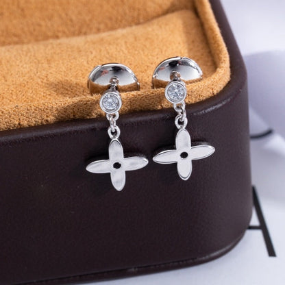 [Noble Aura jewelry]VIDYLLE SILVER DIAMOND MINI DROP EARRINGS