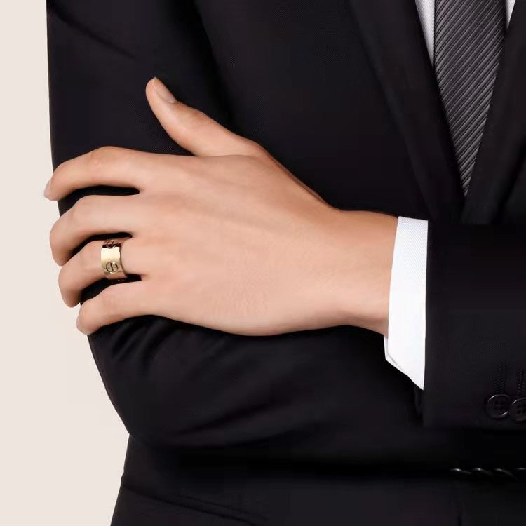 [Noble Aura jewelry]LOVE 11MM LARGE RING
