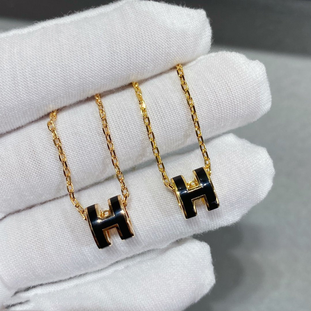 [Noble Aura jewelry]MINI POP H NECKLACE