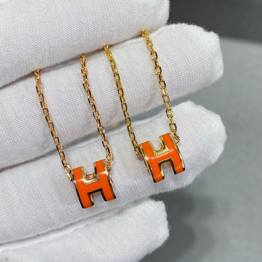 [Noble Aura jewelry]MINI POP H NECKLACE