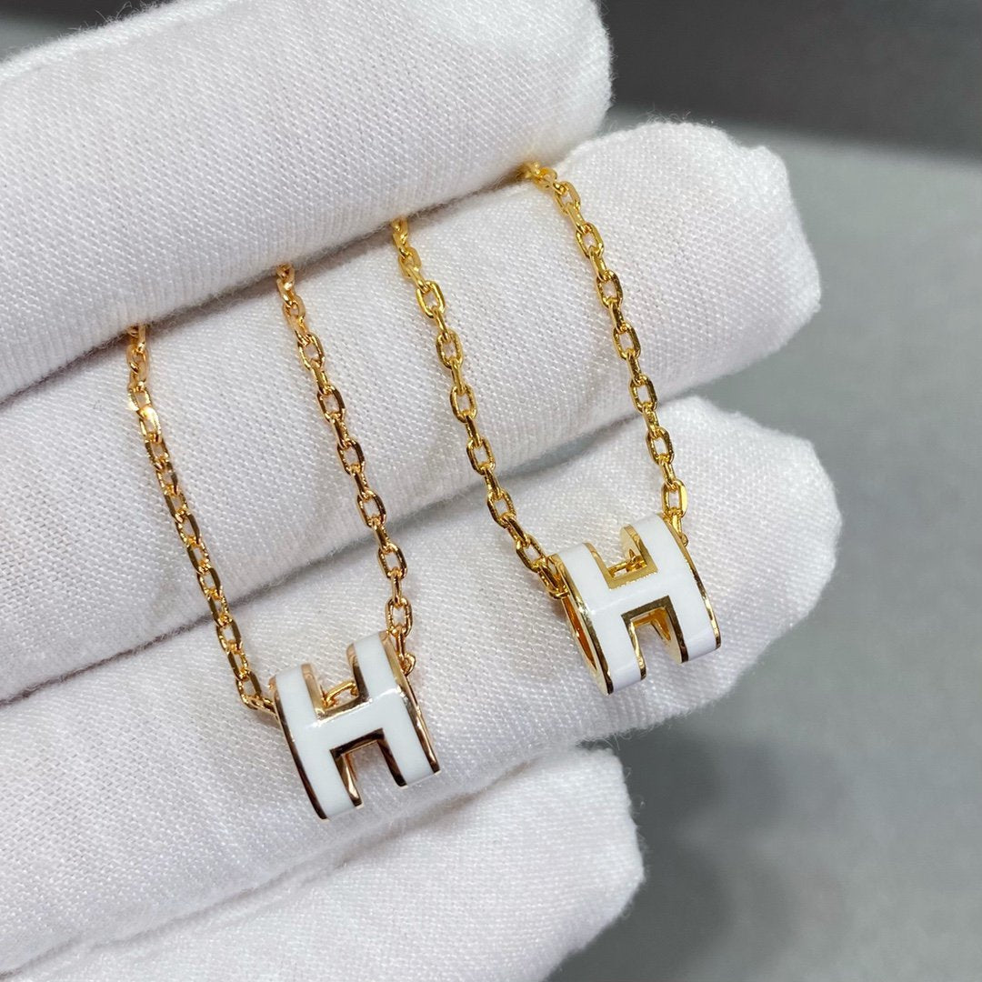 [Noble Aura jewelry]MINI POP H NECKLACE