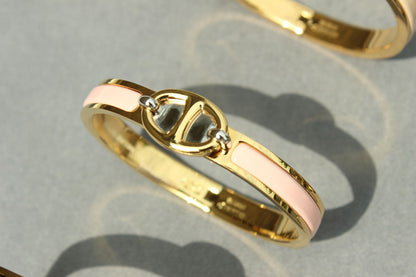 [Noble Aura jewelry]CLIC CHAINE GOLD BRACELET