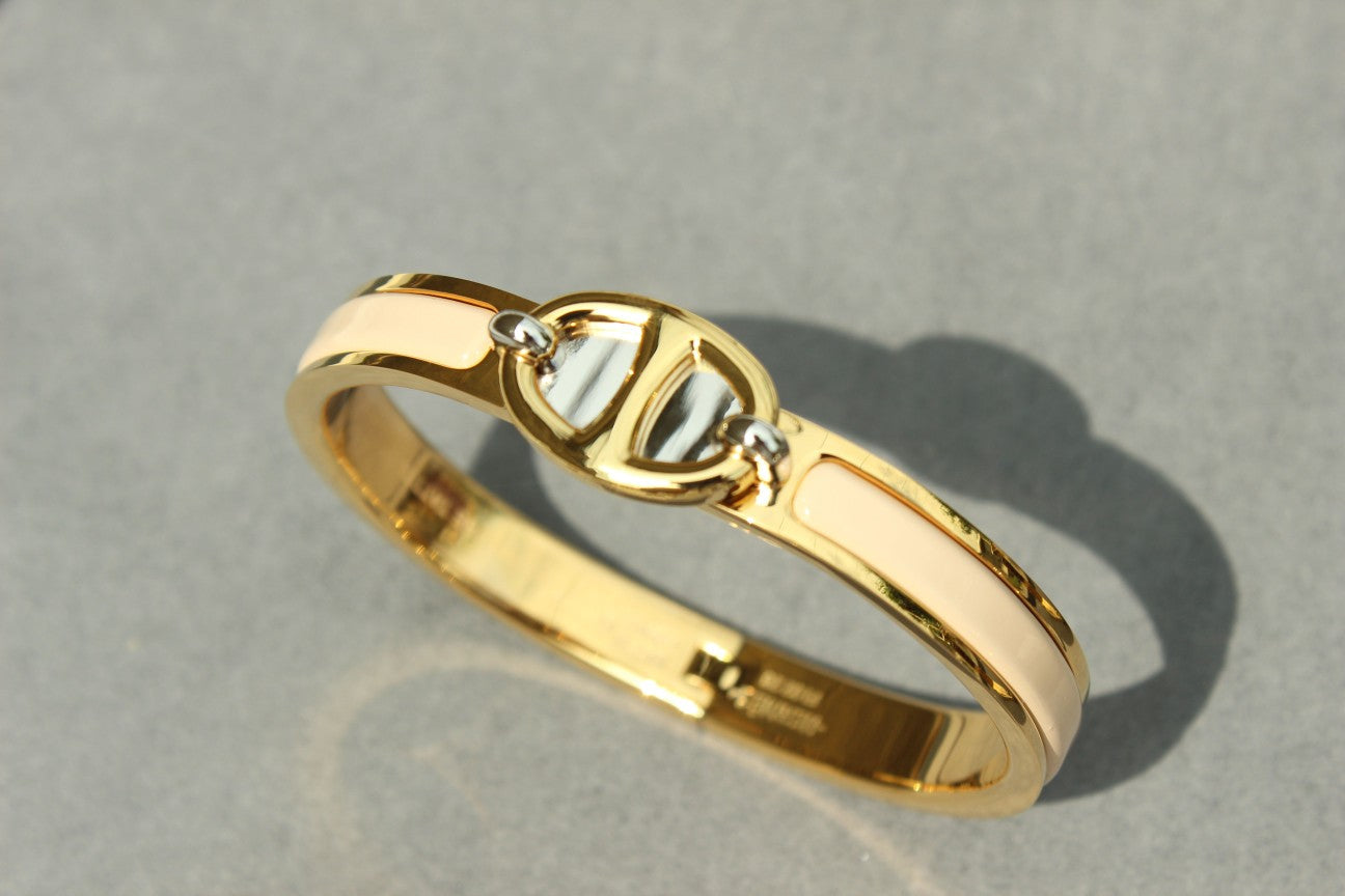 [Noble Aura jewelry]CLIC CHAINE GOLD BRACELET