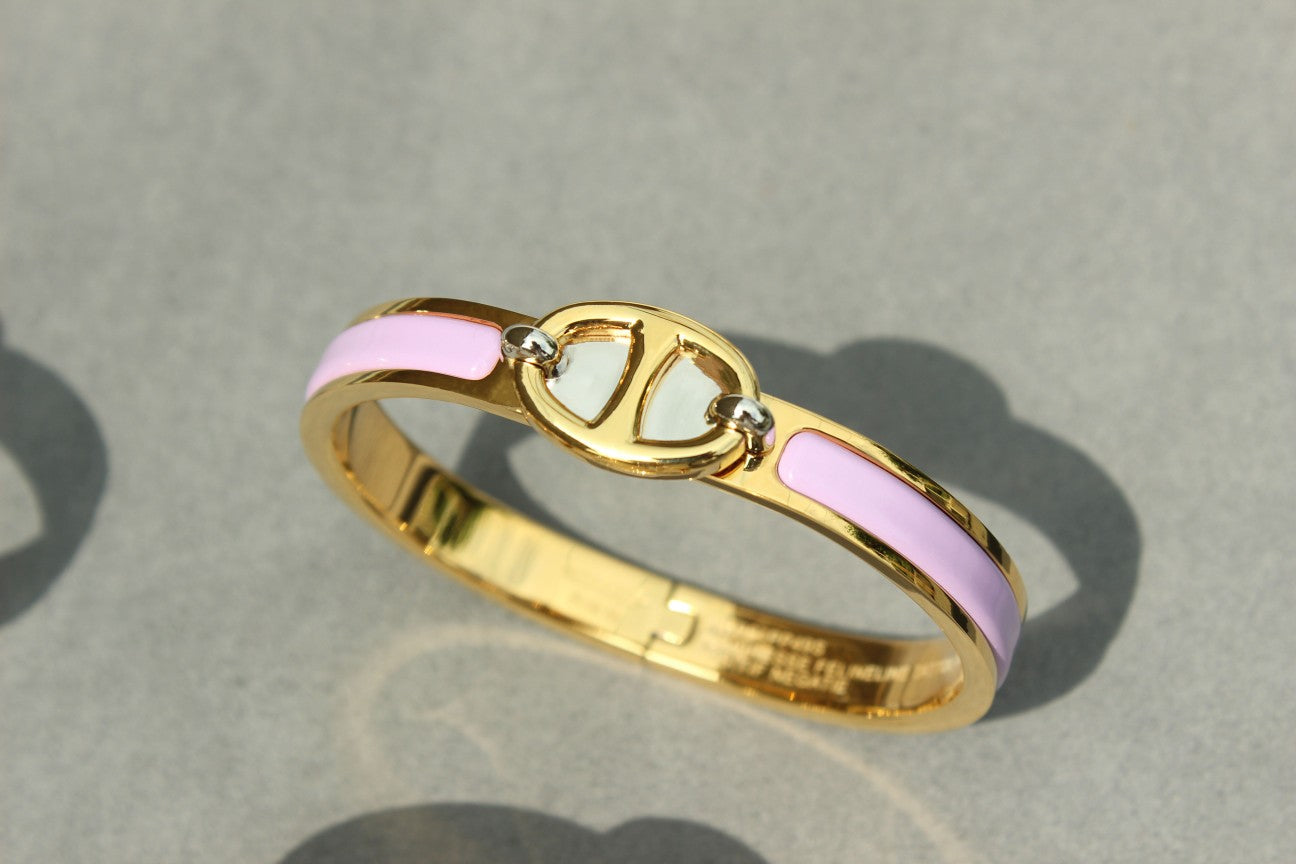 [Noble Aura jewelry]CLIC CHAINE GOLD BRACELET