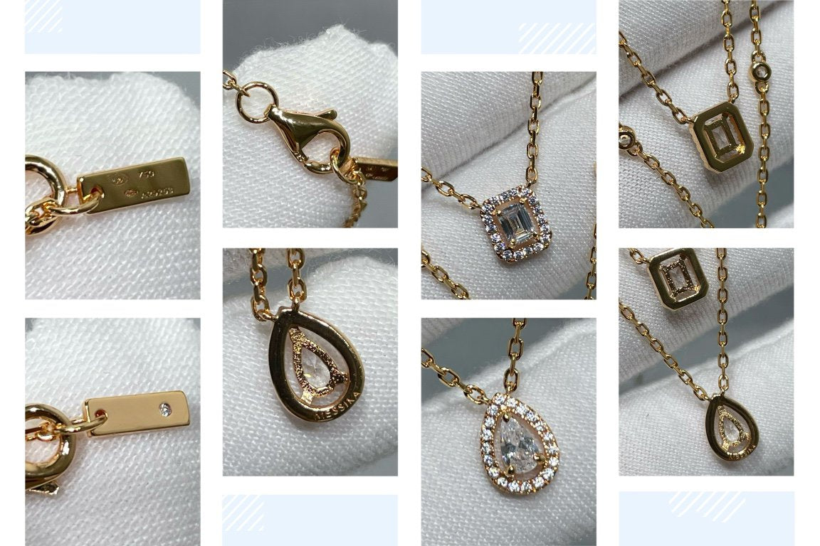 [Noble Aura jewelry]MY TWIN 2 ROW DIAMOND NECKLACE