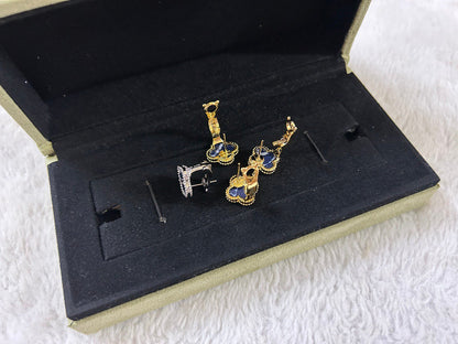 [Noble Aura jewelry]CLOVER PIETERSITE MEDIUM STUD EARRINGS