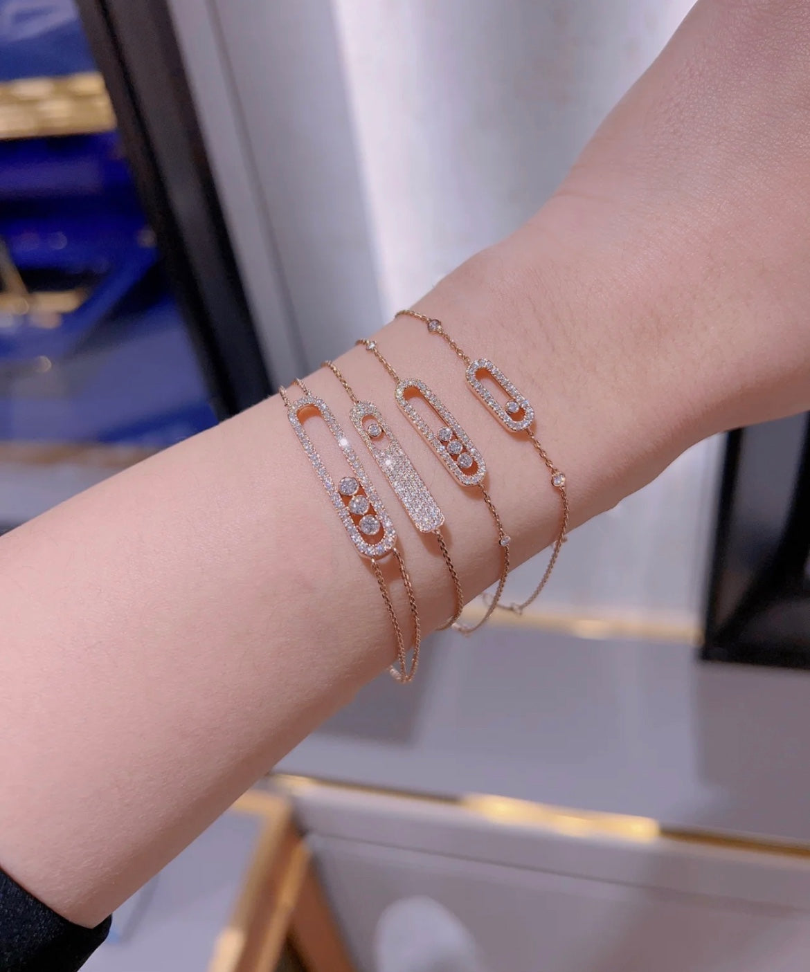 [Noble Aura jewelry]MOVE CLASSIQUE DIAMOND PAVED BRACELET