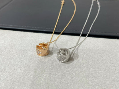 [Noble Aura jewelry]LIENS EVIDENCE DIAMOND PAVED NECKLACE