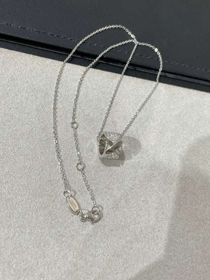 [Noble Aura jewelry]LIENS EVIDENCE DIAMOND PAVED NECKLACE