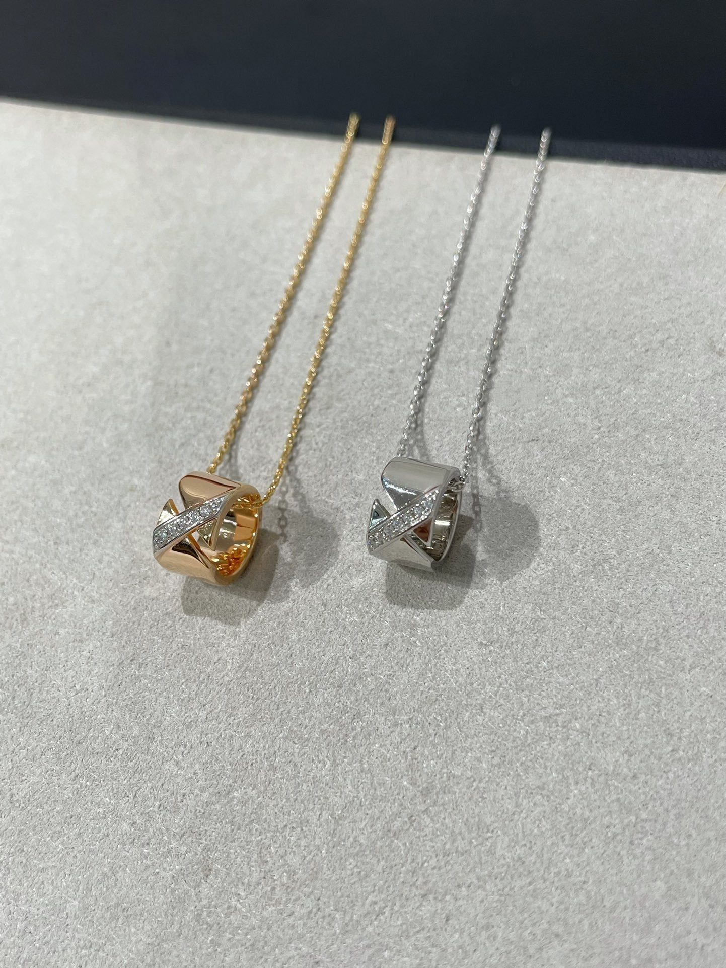 [Noble Aura jewelry]LIENS EVIDENCE DIAMOND NECKLACE