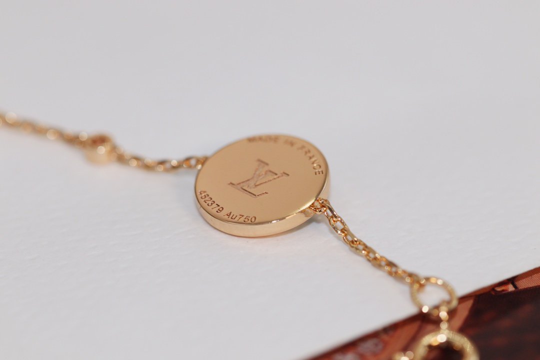 [Noble Aura jewelry]STAR AND SUN 4 MOTIF PINK GOLD MALACHITE BRACELET