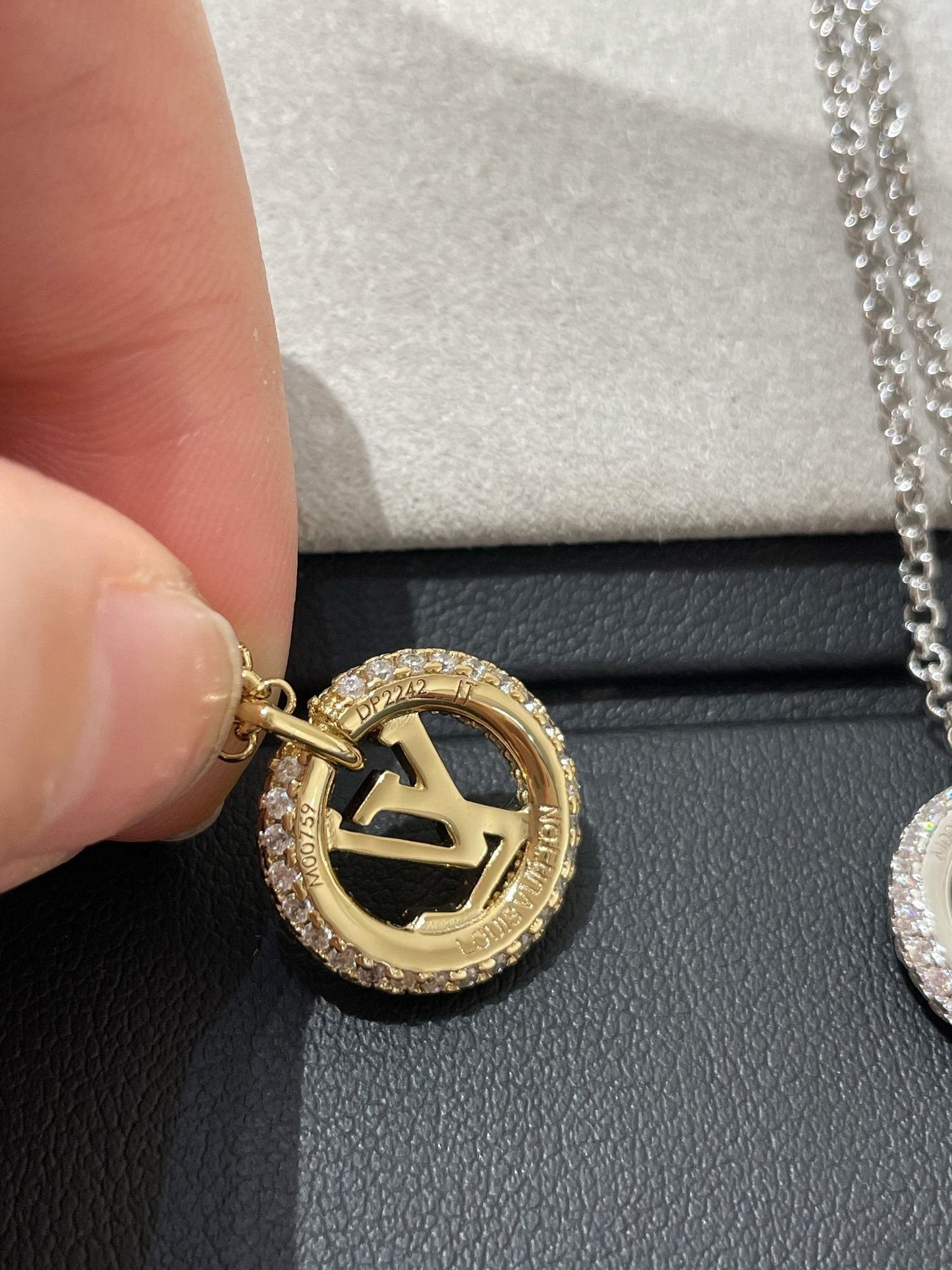 [Noble Aura jewelry]BY NIGHT DIAMOND PAVED NECKLACE