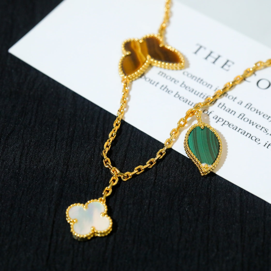 [Noble Aura jewelry]LUCKY SPRING 5 MOTIF GOLD BRACELET