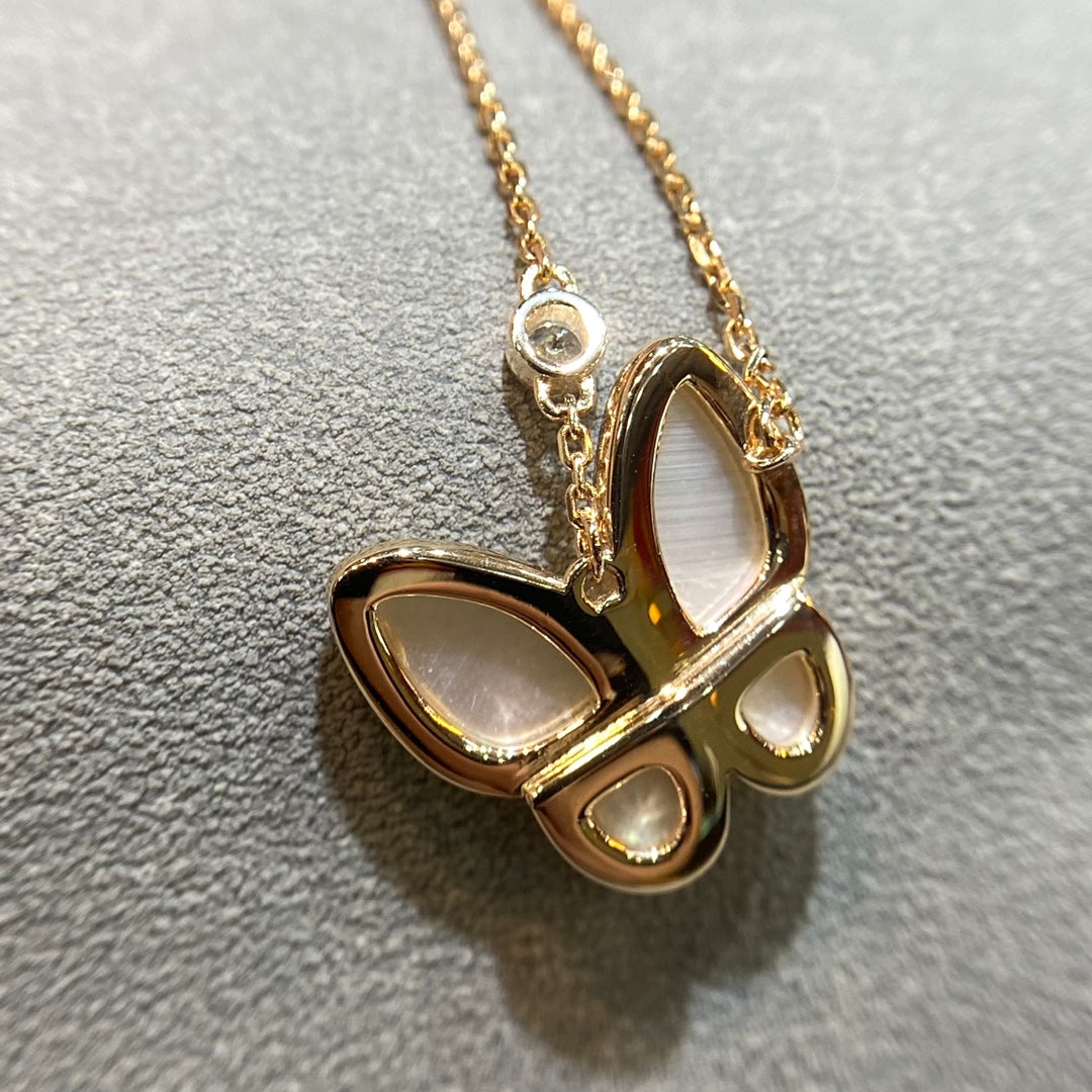 [Noble Aura jewelry]BUTTERFLY MOP DIAMOND NECKLACE