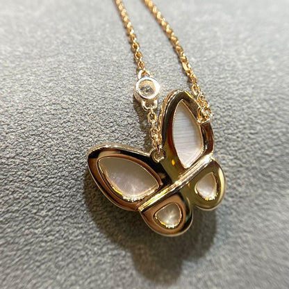 [Noble Aura jewelry]BUTTERFLY MOP DIAMOND NECKLACE