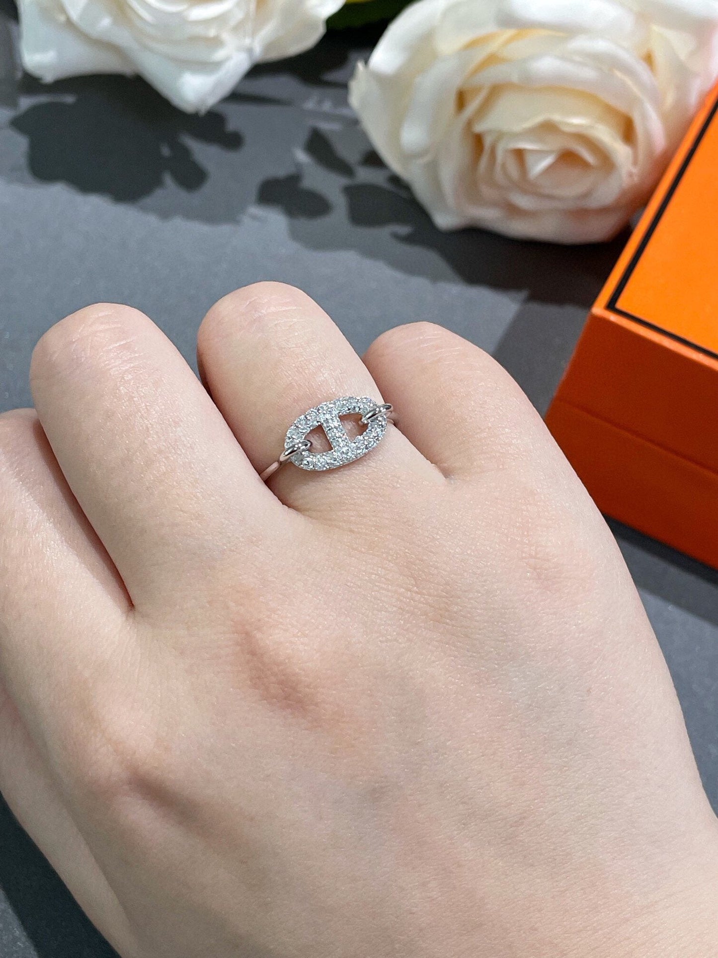 [Noble Aura jewelry]RONDE SMALL DIAMOND RING