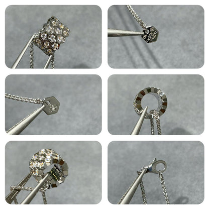 [Noble Aura jewelry]BEE LOVE DIAMOND PAVED 3 ROW NECKLACE