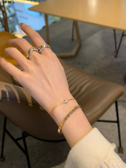 [Noble Aura jewelry]DAMOUR DIAMOND LINK BRACELET