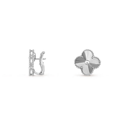 [Noble Aura jewelry]CLOVER SILVER 15MM MOP EARRINGS COLLECTION