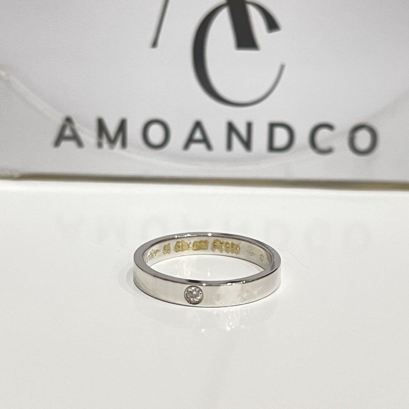[Noble Aura jewelry]LOVE RING 4MM 1 DIAMOND