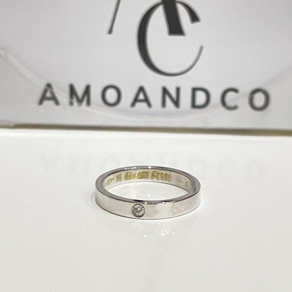 [Noble Aura jewelry]LOVE RING 4MM 1 DIAMOND