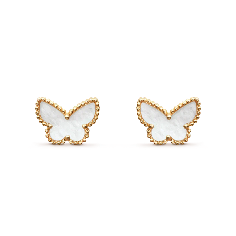 [Noble Aura jewelry]SWEET BUTTERFLY MOP EARSTUDS