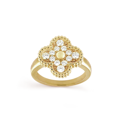 [Noble Aura jewelry]CLOVER DIAMOND RING