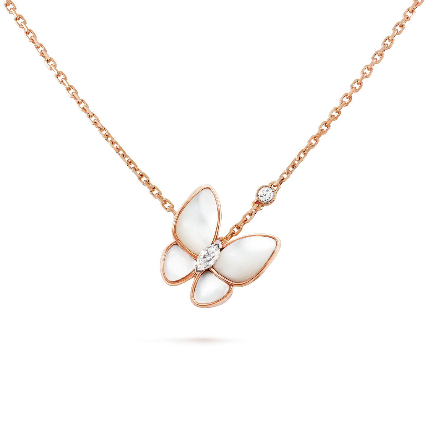[Noble Aura jewelry]BUTTERFLY MOP DIAMOND NECKLACE