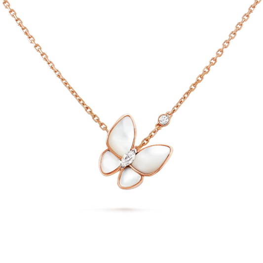 [Noble Aura jewelry]BUTTERFLY MOP DIAMOND NECKLACE