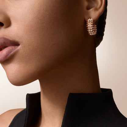 [Noble Aura jewelry]CLASH 9.2MM DOUBLE ROW EARRINGS