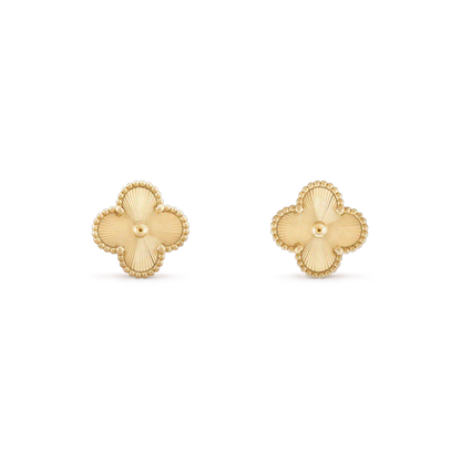 [Noble Aura jewelry]CLOVER MINI 9.5MM LASER EARRINGS