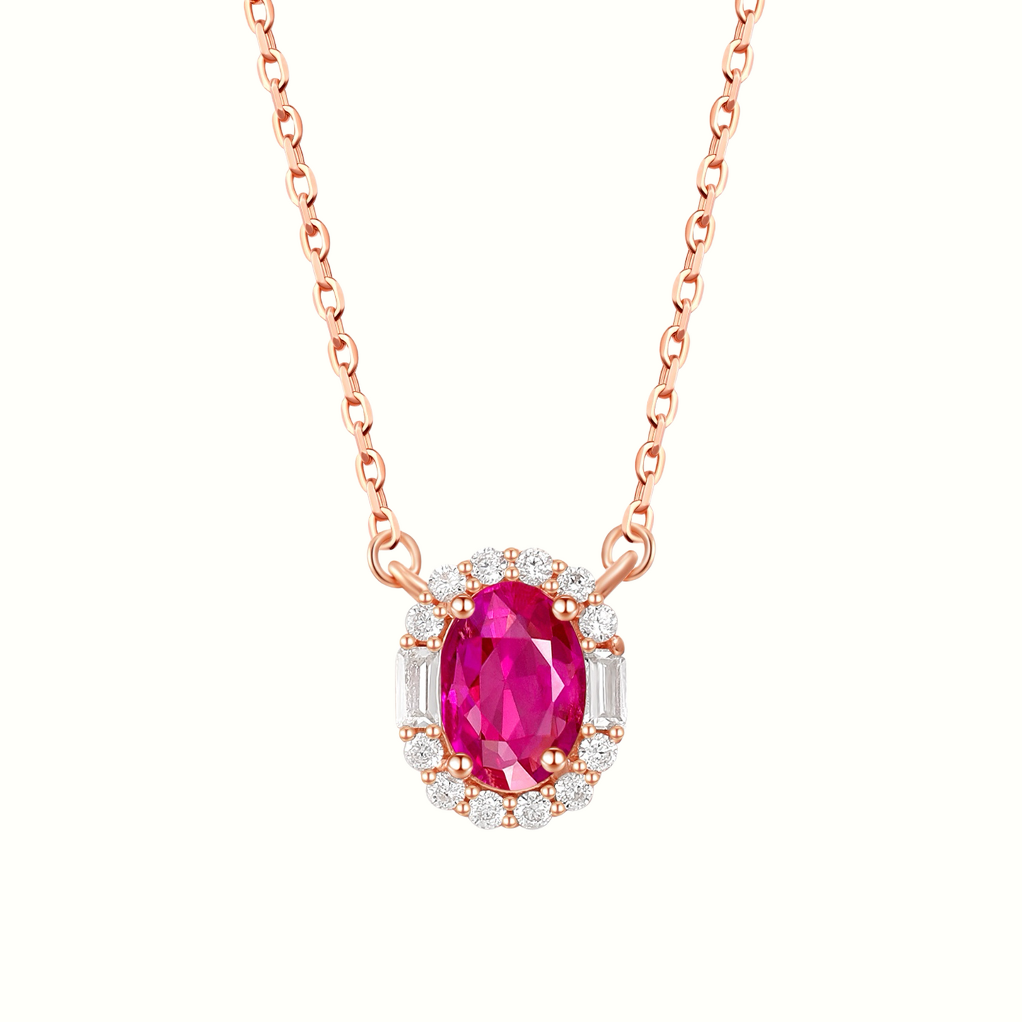 Pink Sapphire Necklace