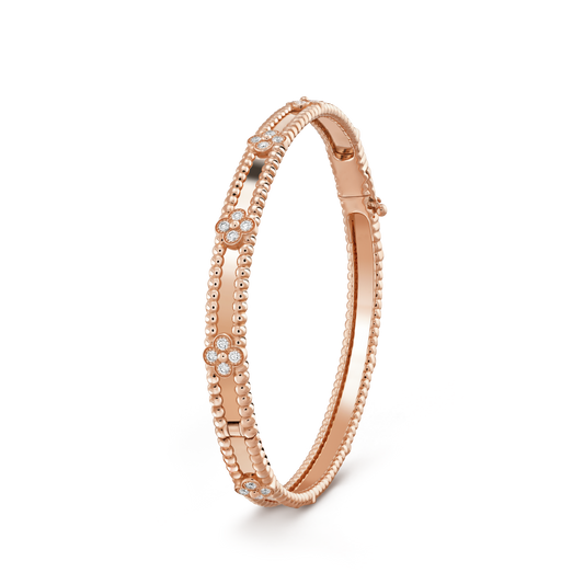 [Noble Aura jewelry]CLOVER BRACELET 4MM DIAMONDS