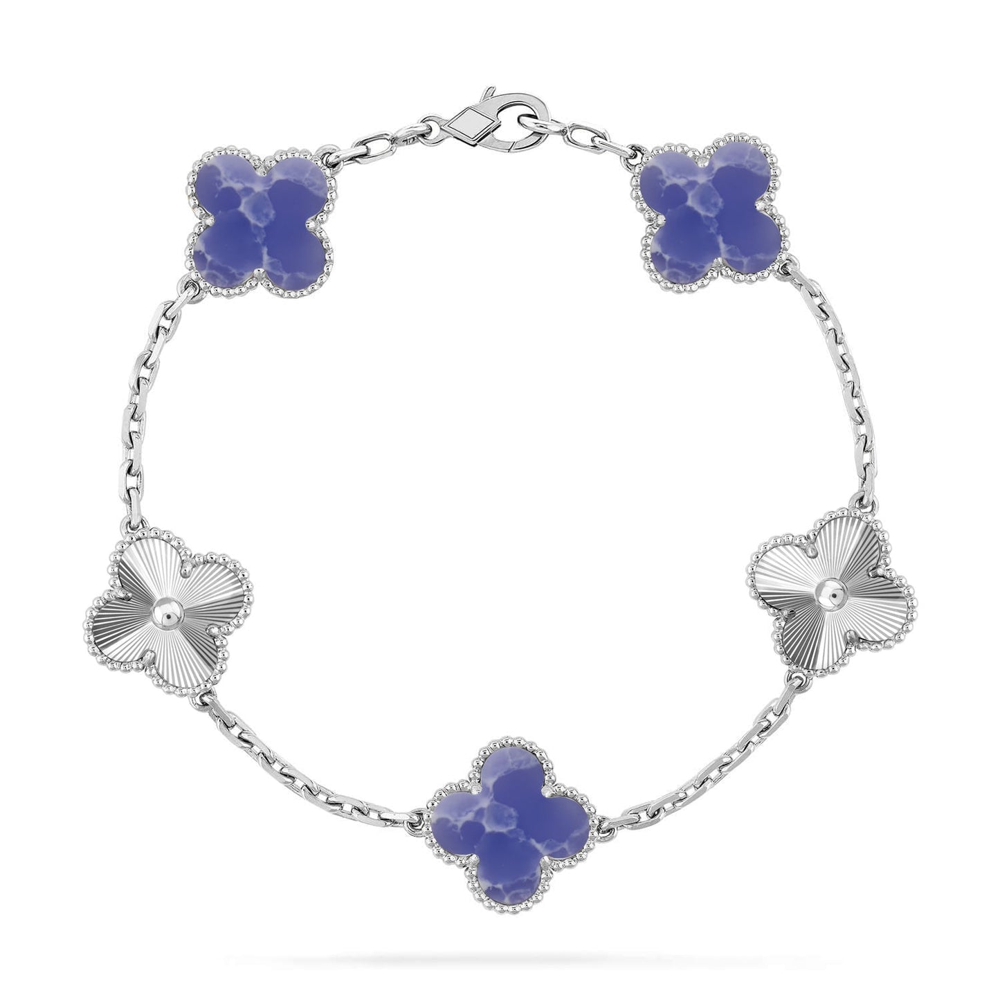 [Noble Aura jewelry]CLOVER 5 MOTIF BLUE VEINS BRACELET COLLECTION