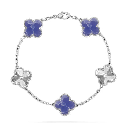 [Noble Aura jewelry]CLOVER 5 MOTIF BLUE VEINS BRACELET COLLECTION