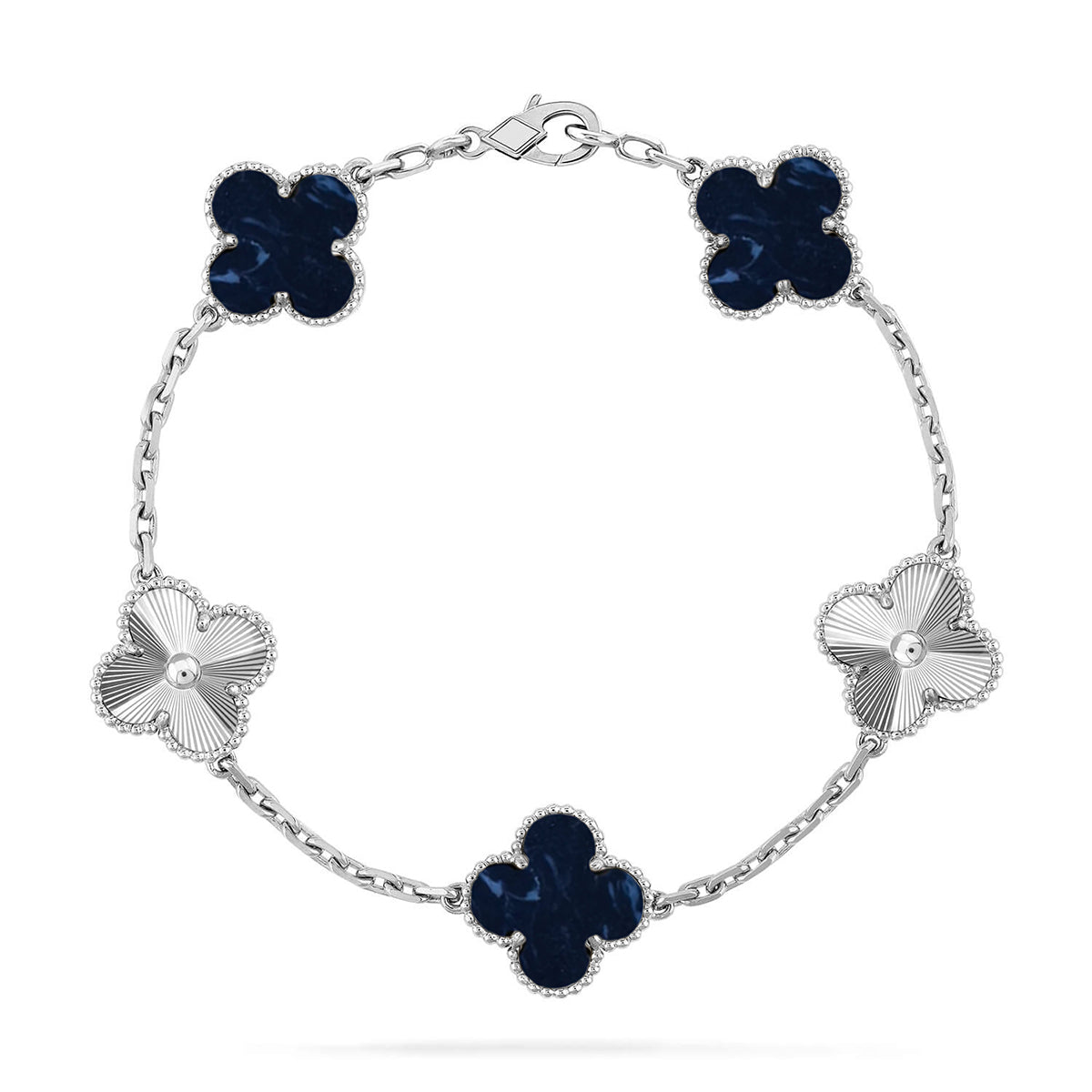 [Noble Aura jewelry]CLOVER 5 MOTIF PIETERSITE BRACELET COLLECTION