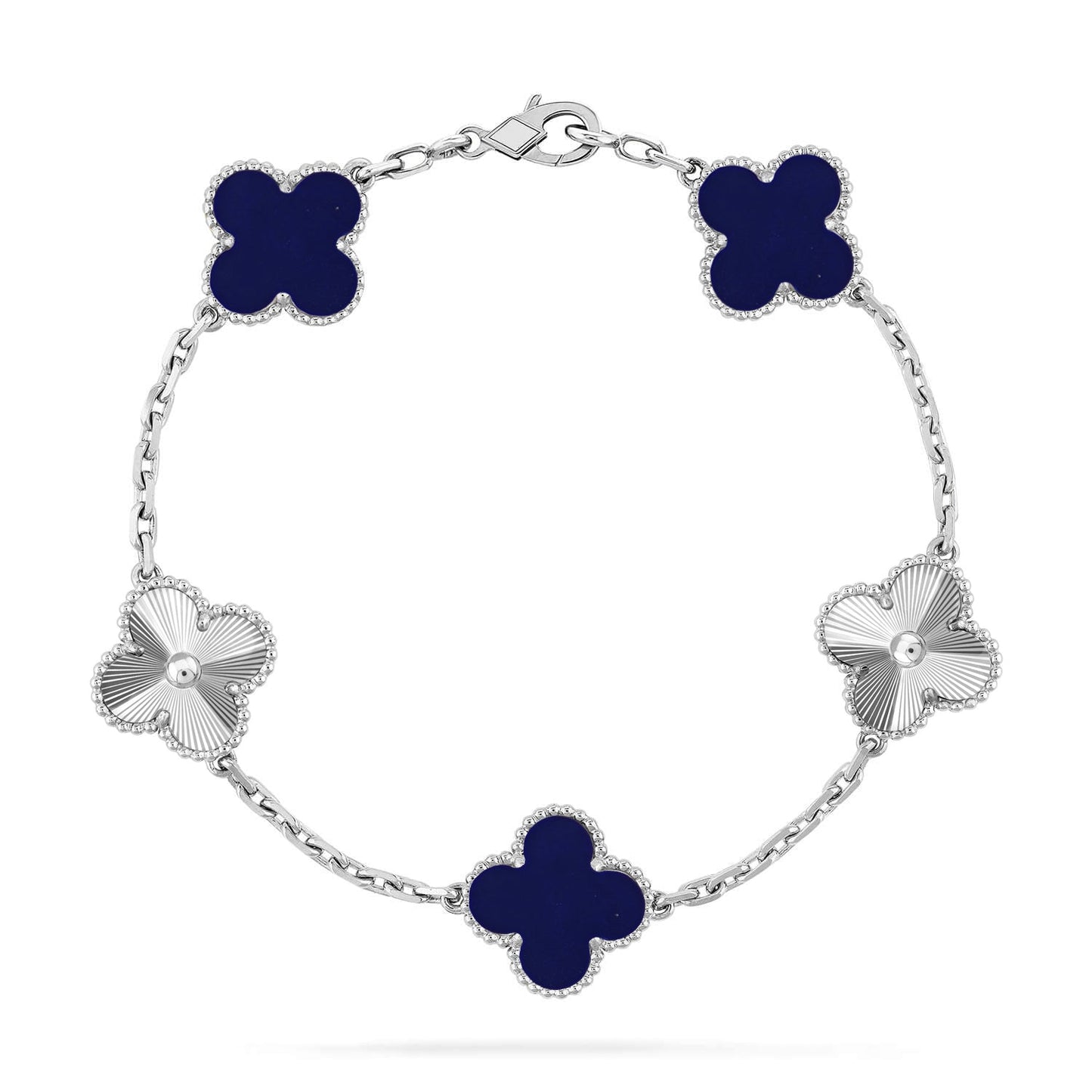 [Noble Aura jewelry]CLOVER 5 MOTIF LAPIS LAZULI BRACELET COLLECTION