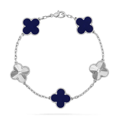 [Noble Aura jewelry]CLOVER 5 MOTIF LAPIS LAZULI BRACELET COLLECTION