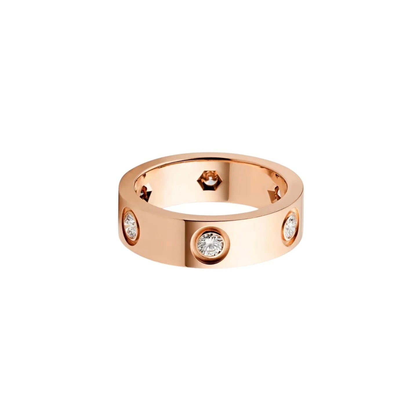 [Noble Aura jewelry]LOVE 5.5MM 6 DIAMOND RING