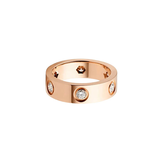 [Noble Aura jewelry]LOVE 5.5MM 6 DIAMOND RING