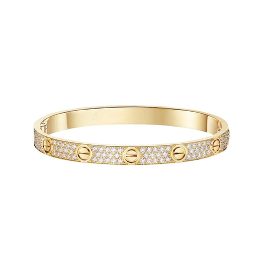 [Noble Aura jewelry]LOVE BRACELET 6.1MM DIAMOND-PAVED