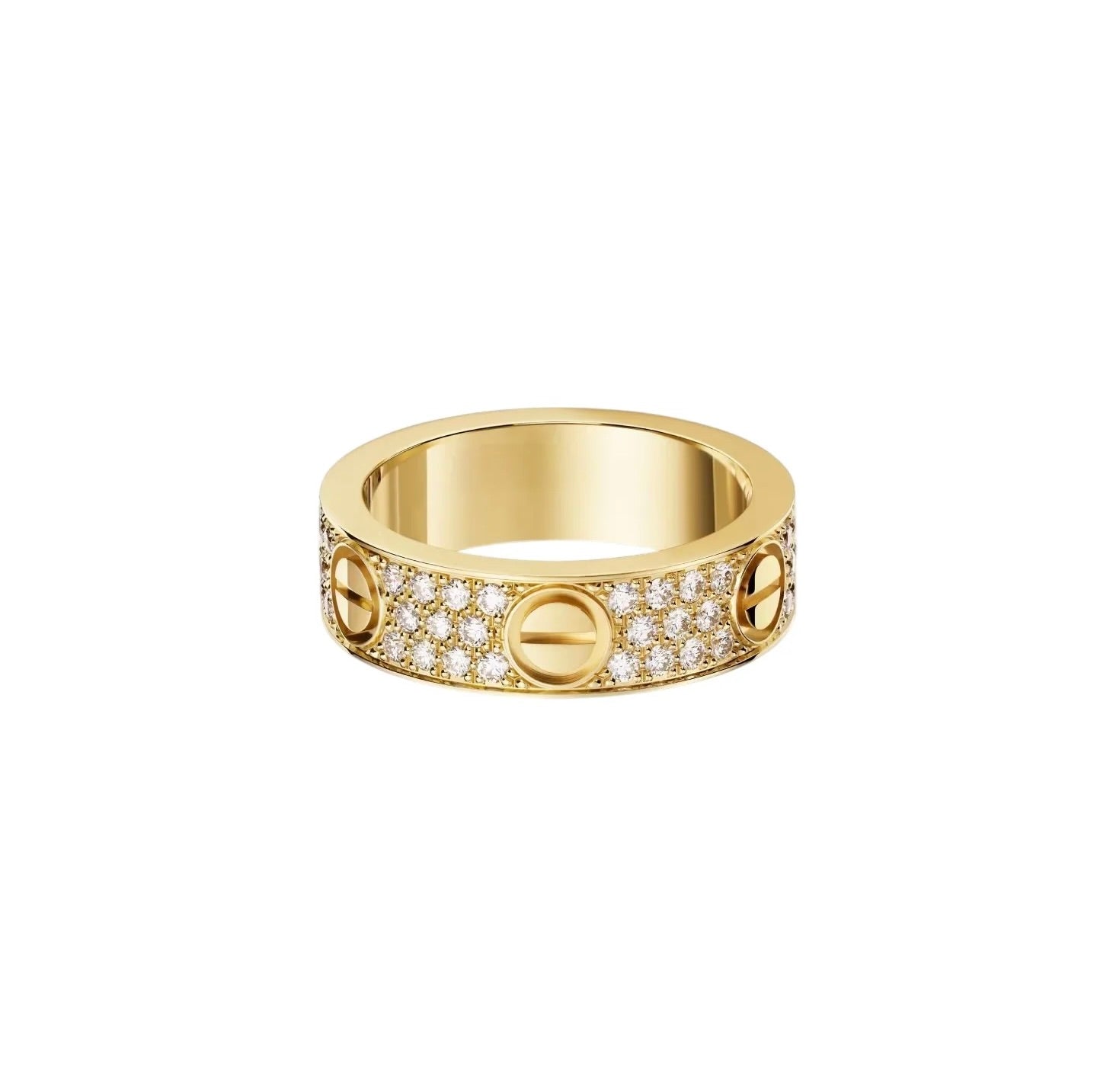 [Noble Aura jewelry]LOVE RING 5.5MM DIAMONDS PAVED