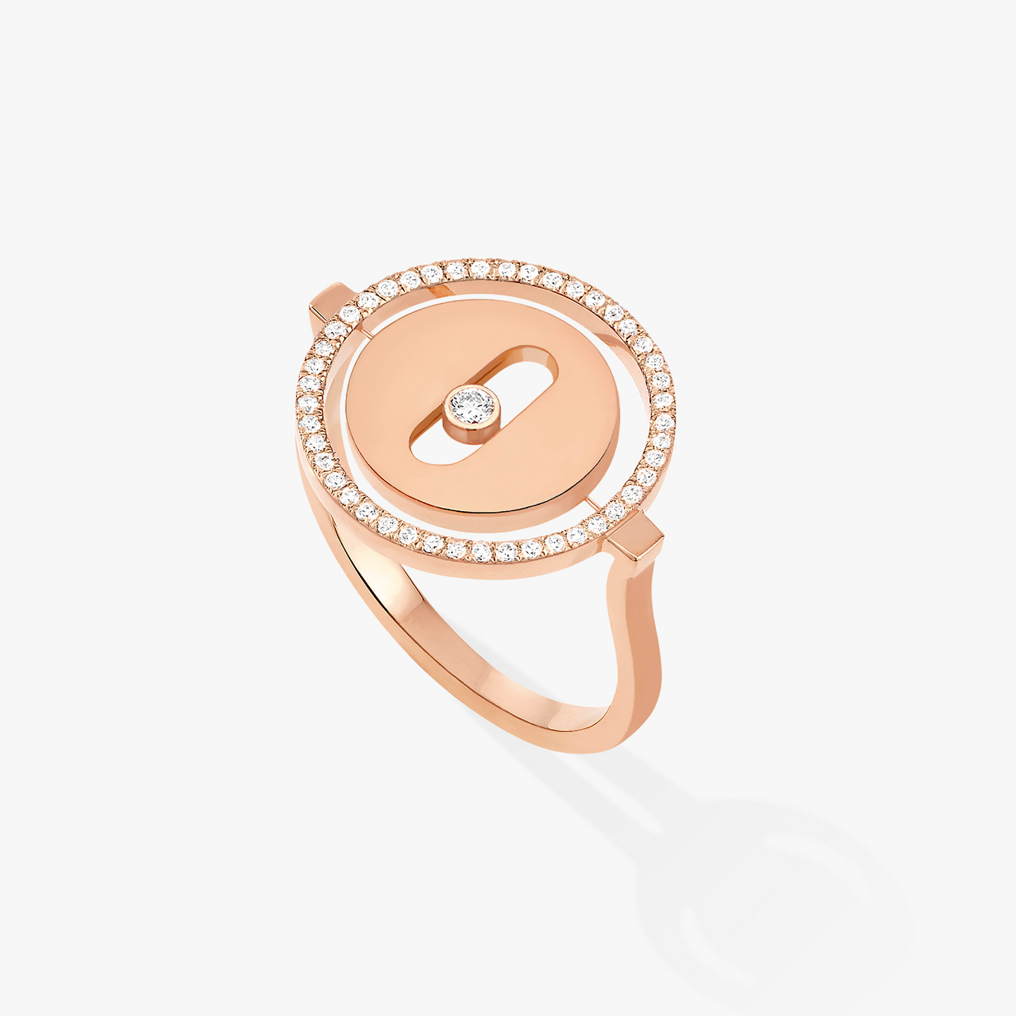 [Noble Aura jewelry]LUCKY MOVE PINK GOLD DIAMOND RING