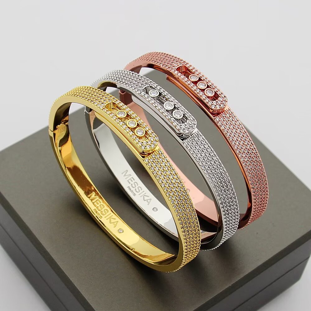 [Noble Aura jewelry]Move Noa Full Pavé Diamond Bangle Bracelet
