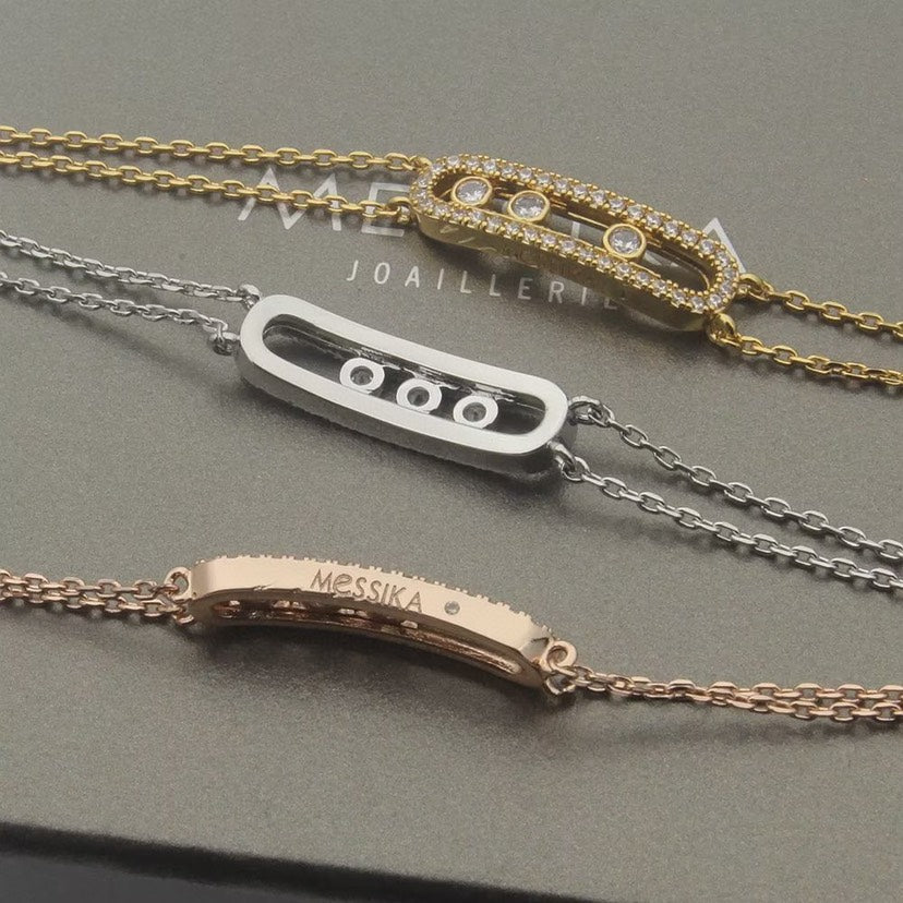 [Noble Aura jewelry] Move Classique pavé bracelet