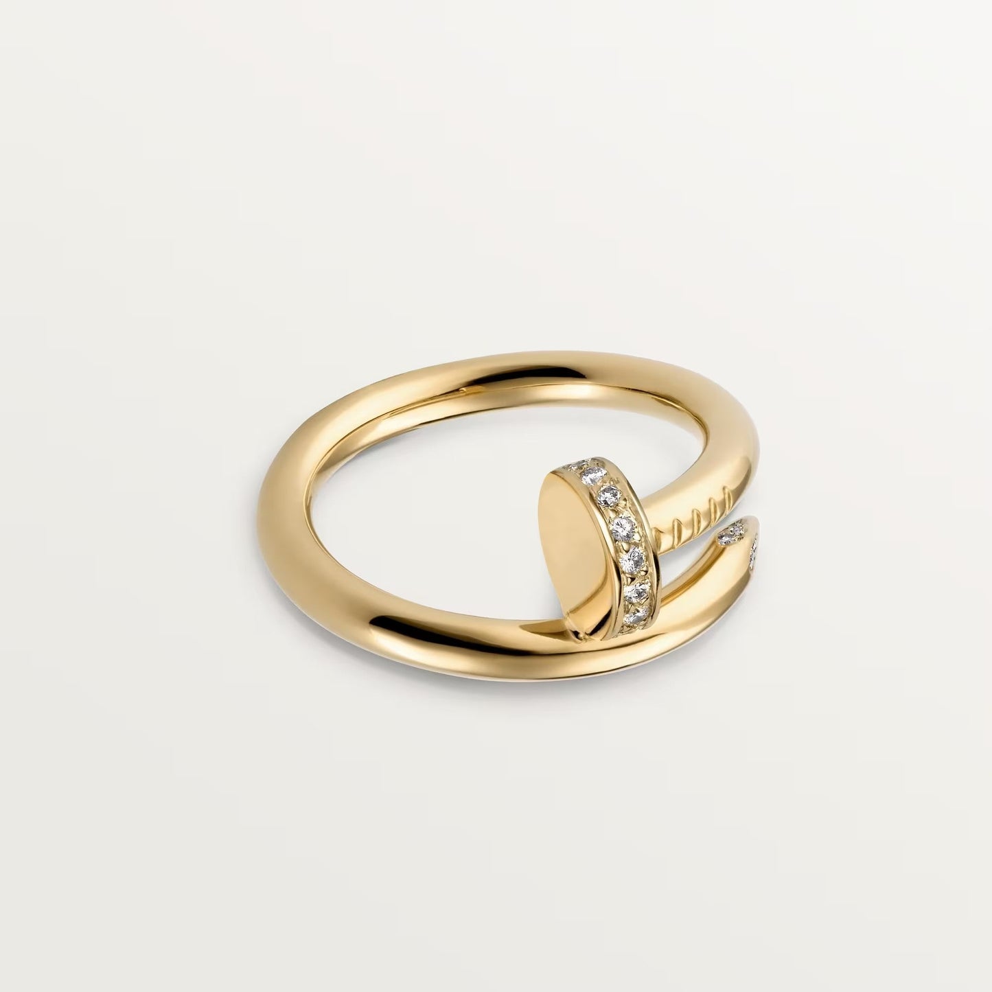 [Noble Aura jewelry]JUSTE RING 2.6MM HALF DIAMOND