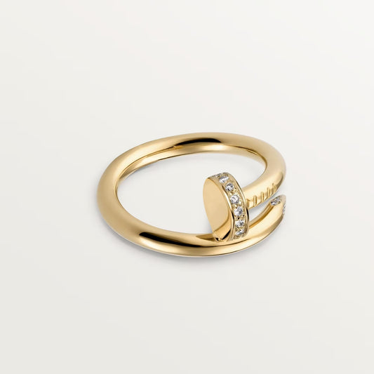 [Noble Aura jewelry]JUSTE RING 2.6MM HALF DIAMOND