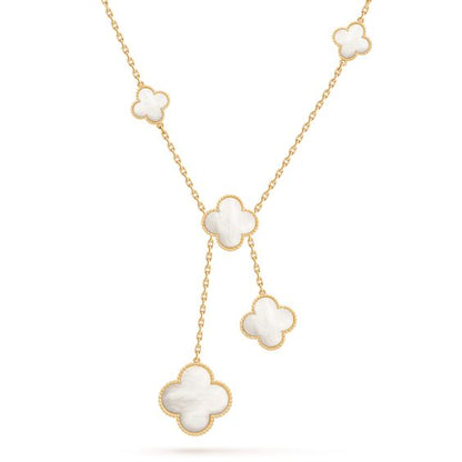 [Noble Aura jewelry]CLOVER MOTHER OF PEARL NECKLACE 6 MOTIF