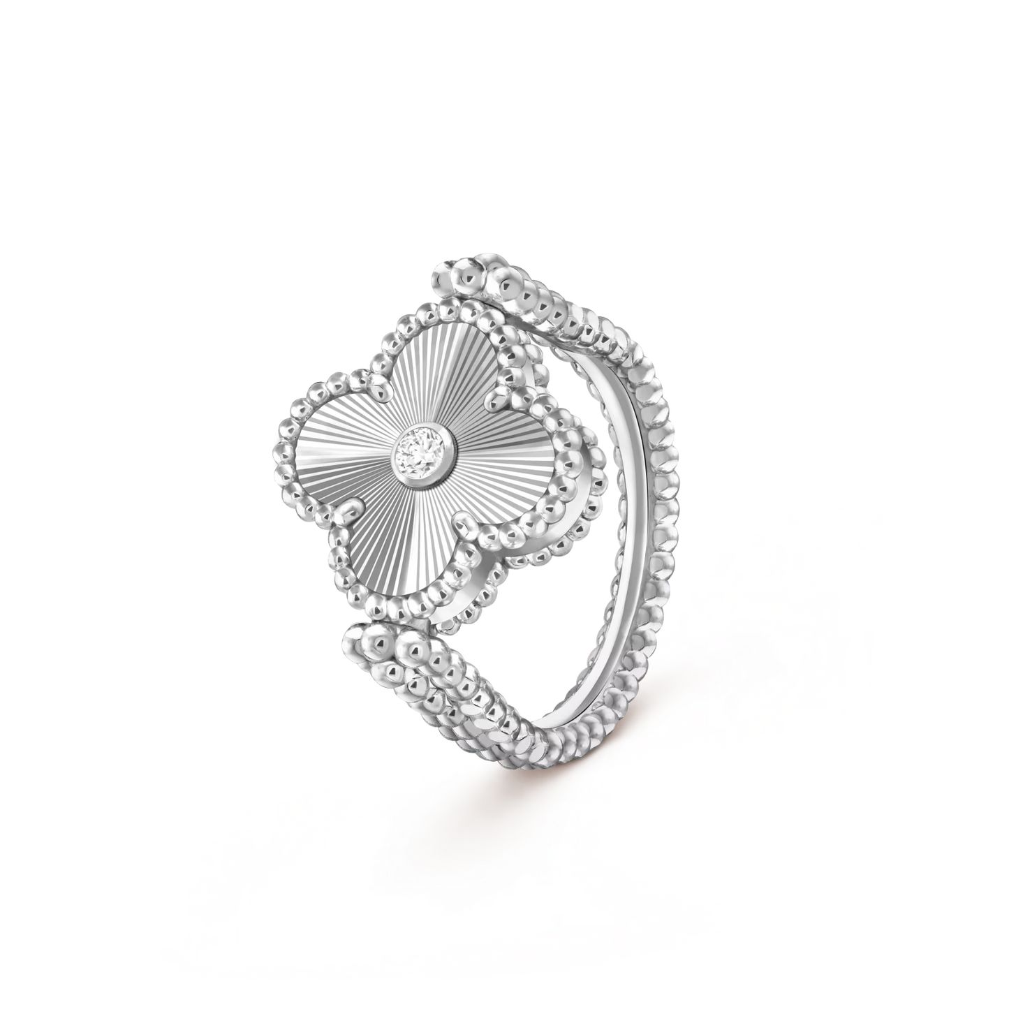 [Noble Aura jewelry]CLOVER RIVERSIBLE RING SILVER COLLECTION