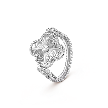 [Noble Aura jewelry]CLOVER RIVERSIBLE RING SILVER COLLECTION